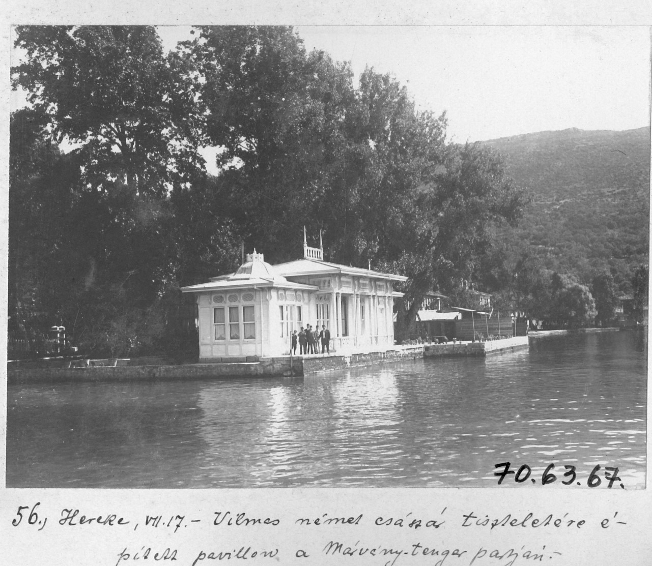 Alman İmparatoru Onuru'na Deniz Kıyısında Dikilen Köşk, Hereke / 1914