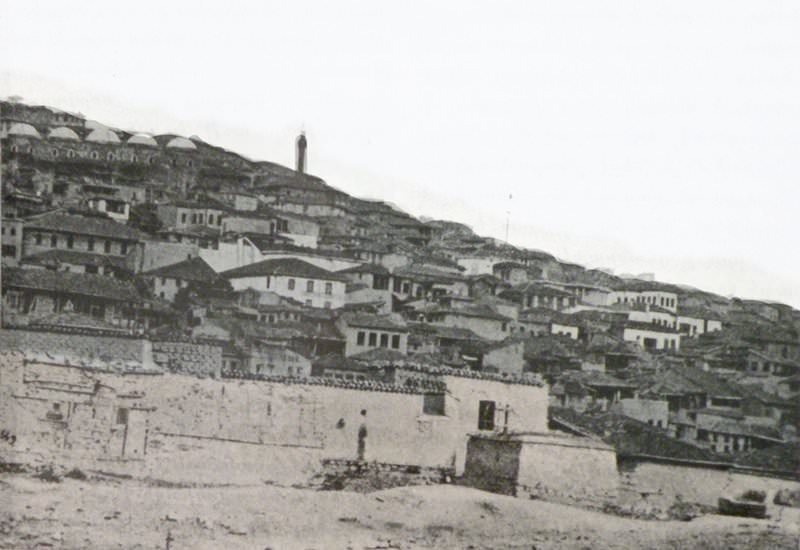 Ankara: a scene from the Armenian quarter (Source: H. M. Eprigian, Illustrated Indegenous Dictionary (in Armenian), Part 1, Venice, St Lazzaro, 1900)