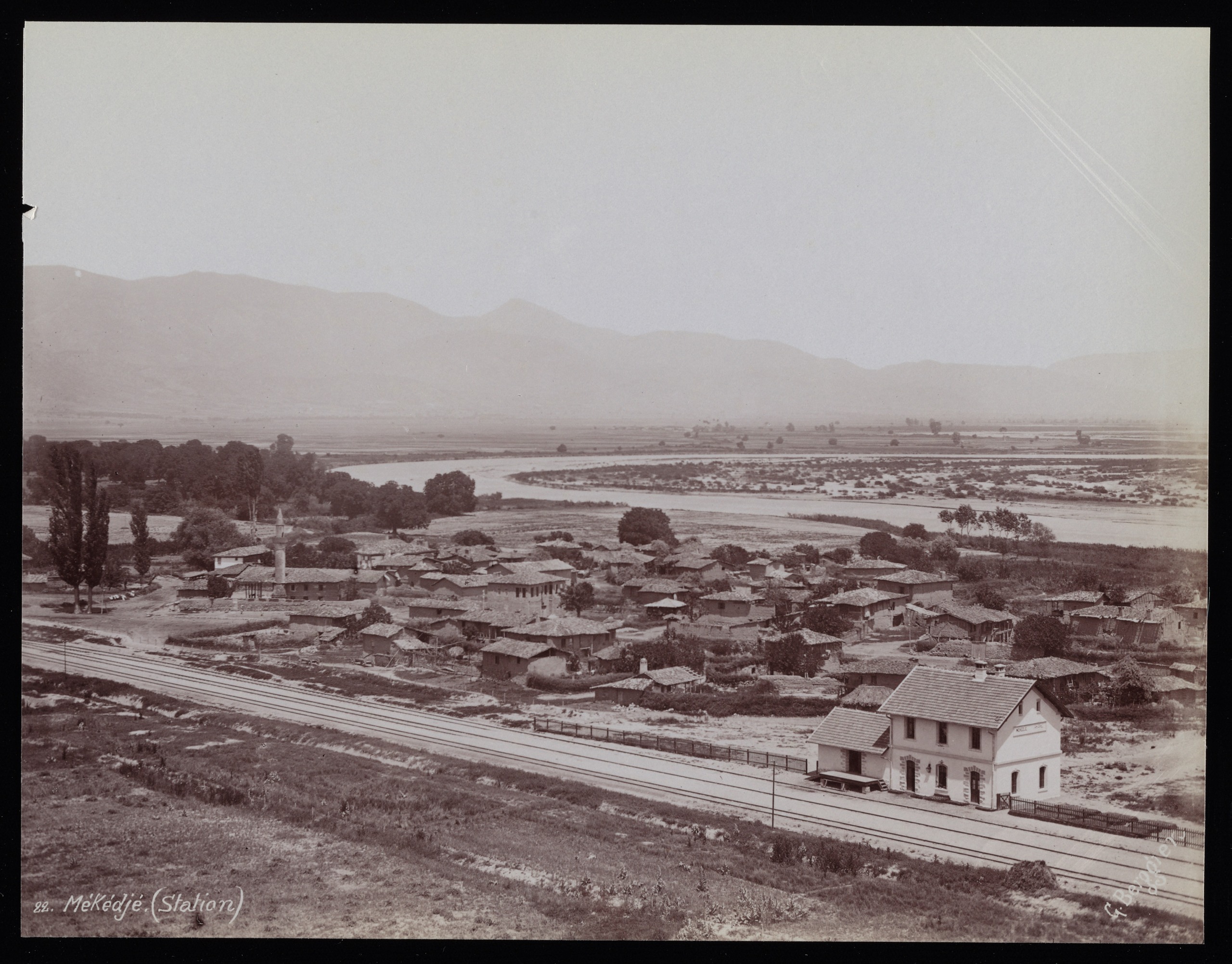 Mekece Tren İstasyonu, Pamukova-Sakarya / 1870'ler / G.Berggren Fotoğrafı