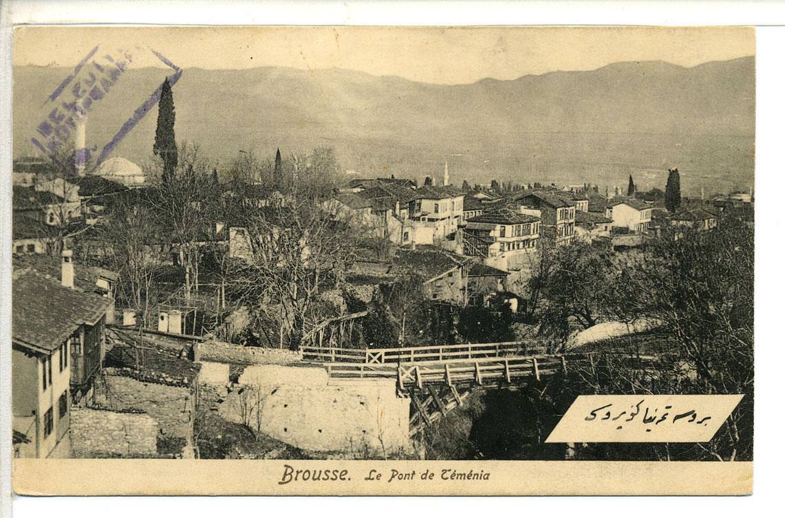 1890′larda Bursa Temeniya Köprüsü