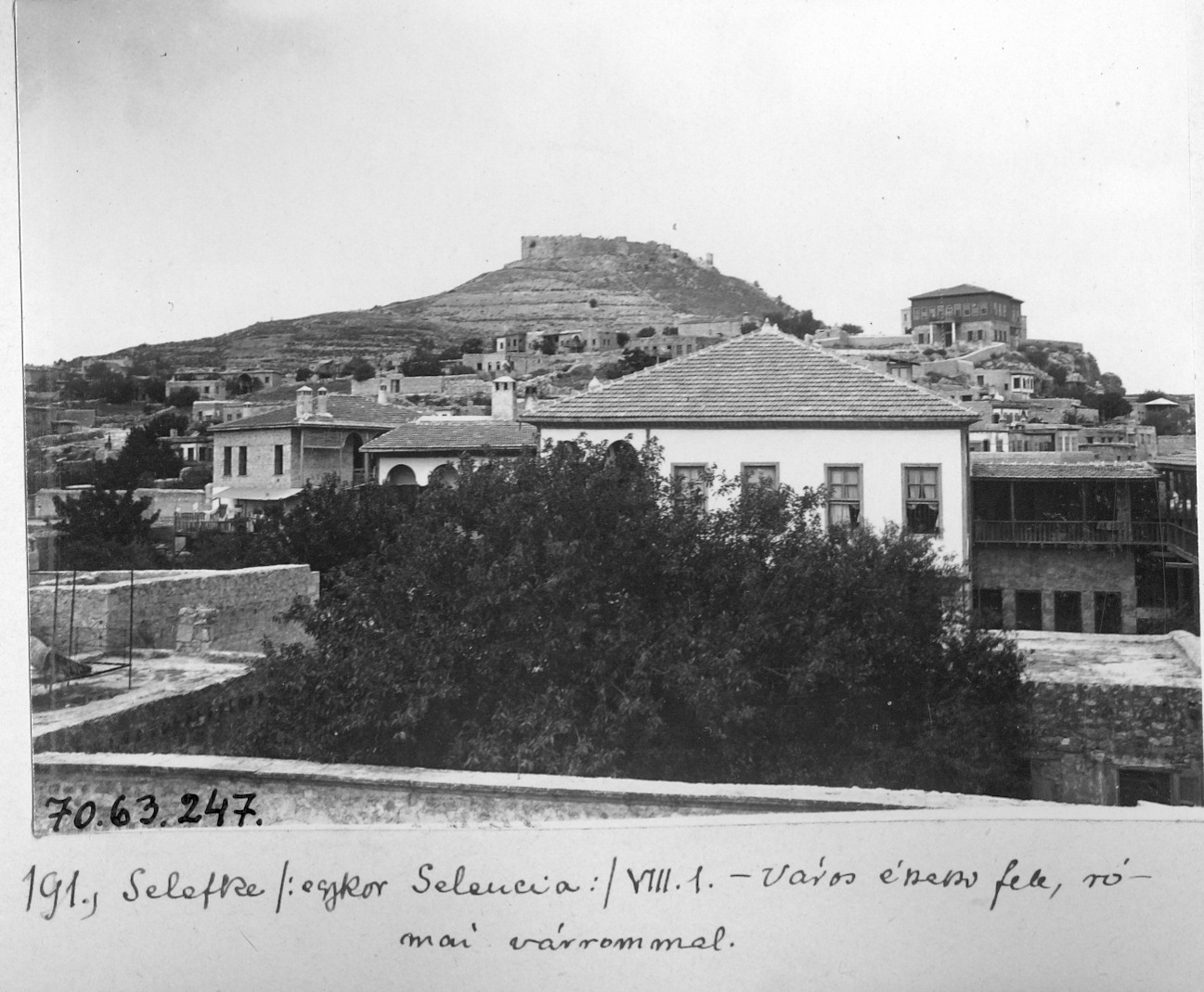 Silifke ve Uzaktan Silifke Kalesi / 1914