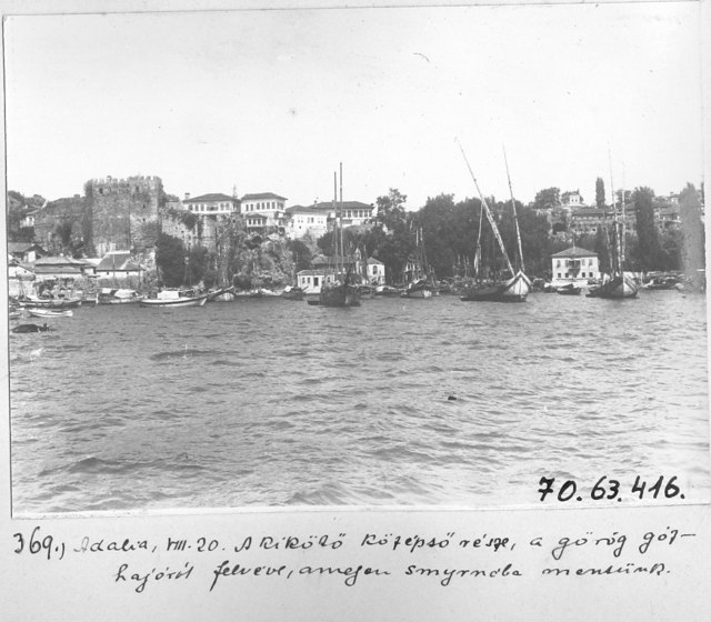 Denizden Antalya Limanı Görünümü / 1914