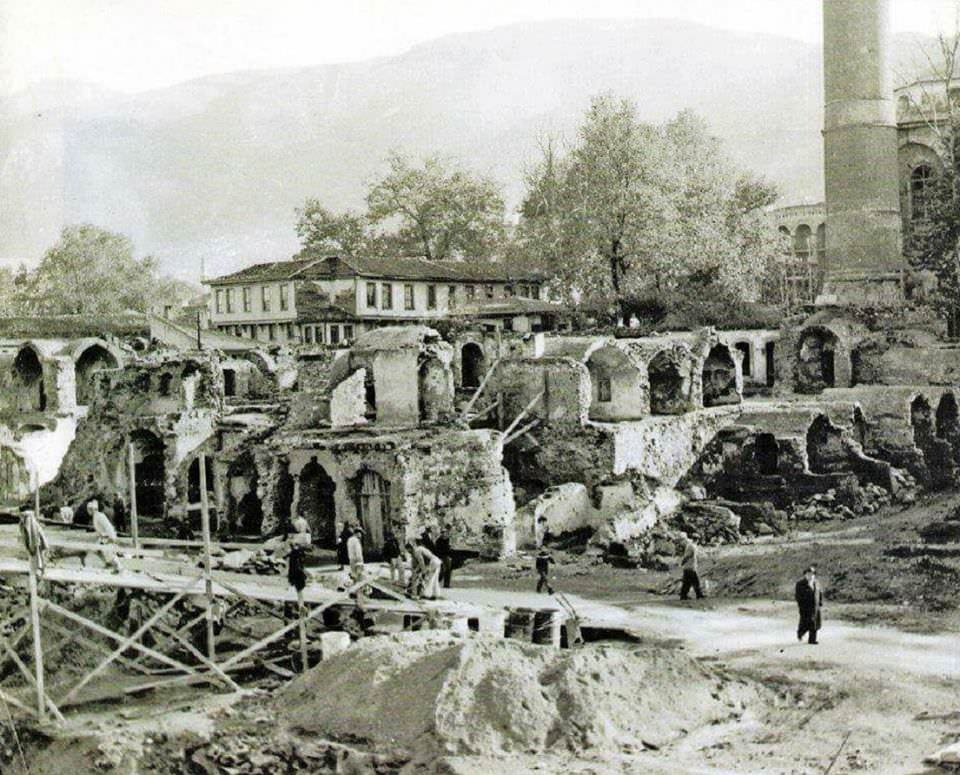 Kapalıçarşı Yangını Sonrası Bursa / 1958