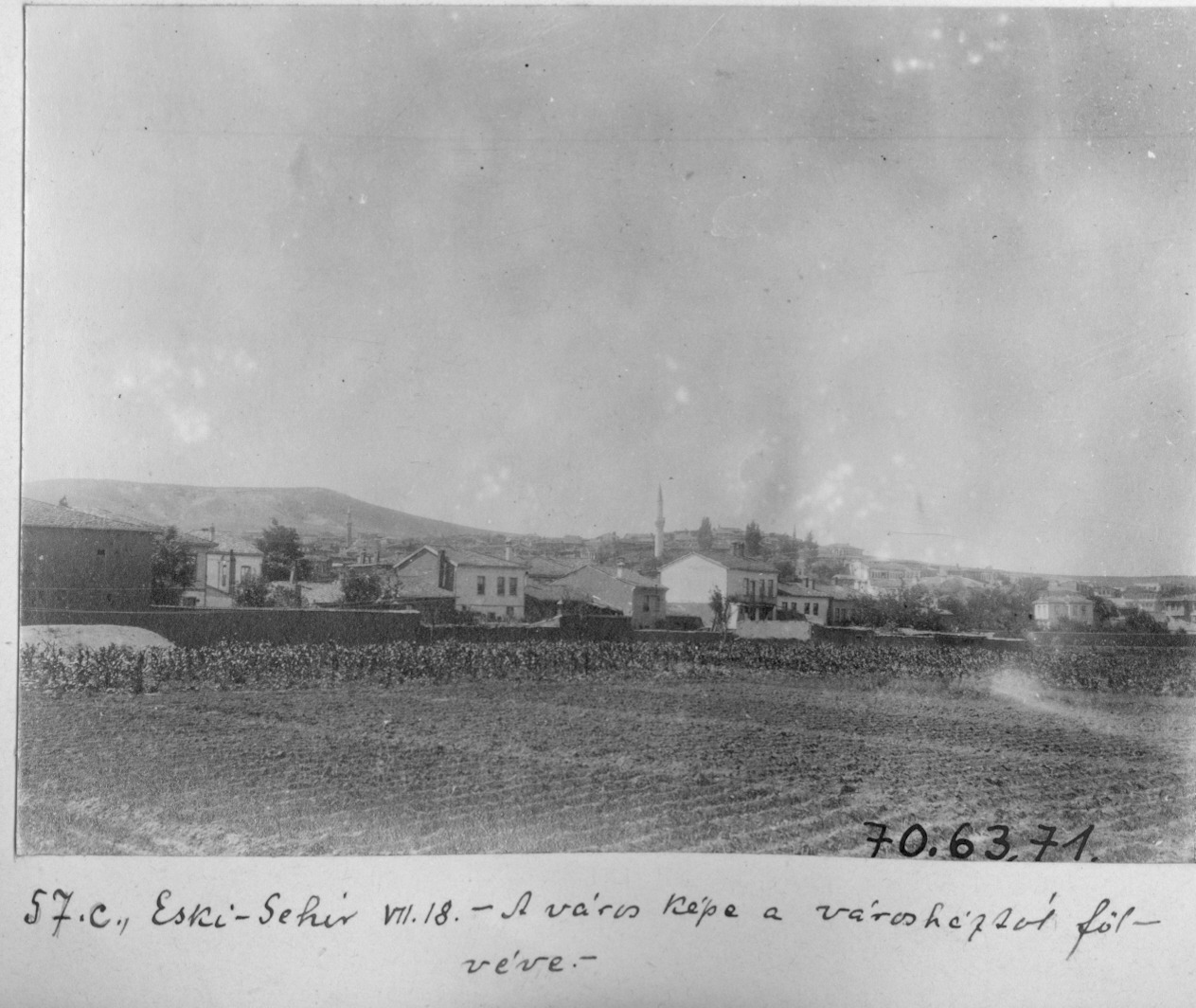 Eskişehir Belediye Binası'ndan Şehrin Görünümü / 1914