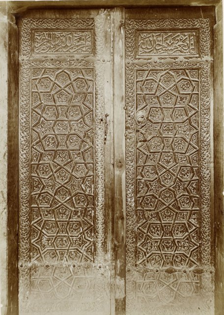 Hakim Bey Camii Kapısı, Konya / Garabed Solakian Fotoğrafı / 1890'lar