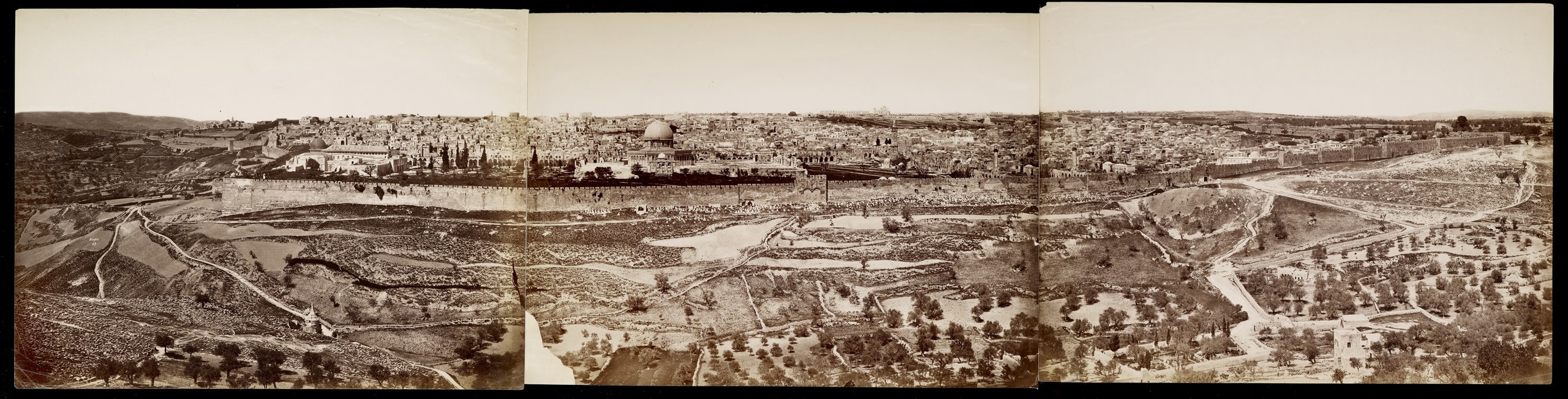 Panoramik Kudüs / 1870'ler / Felix Bonfils