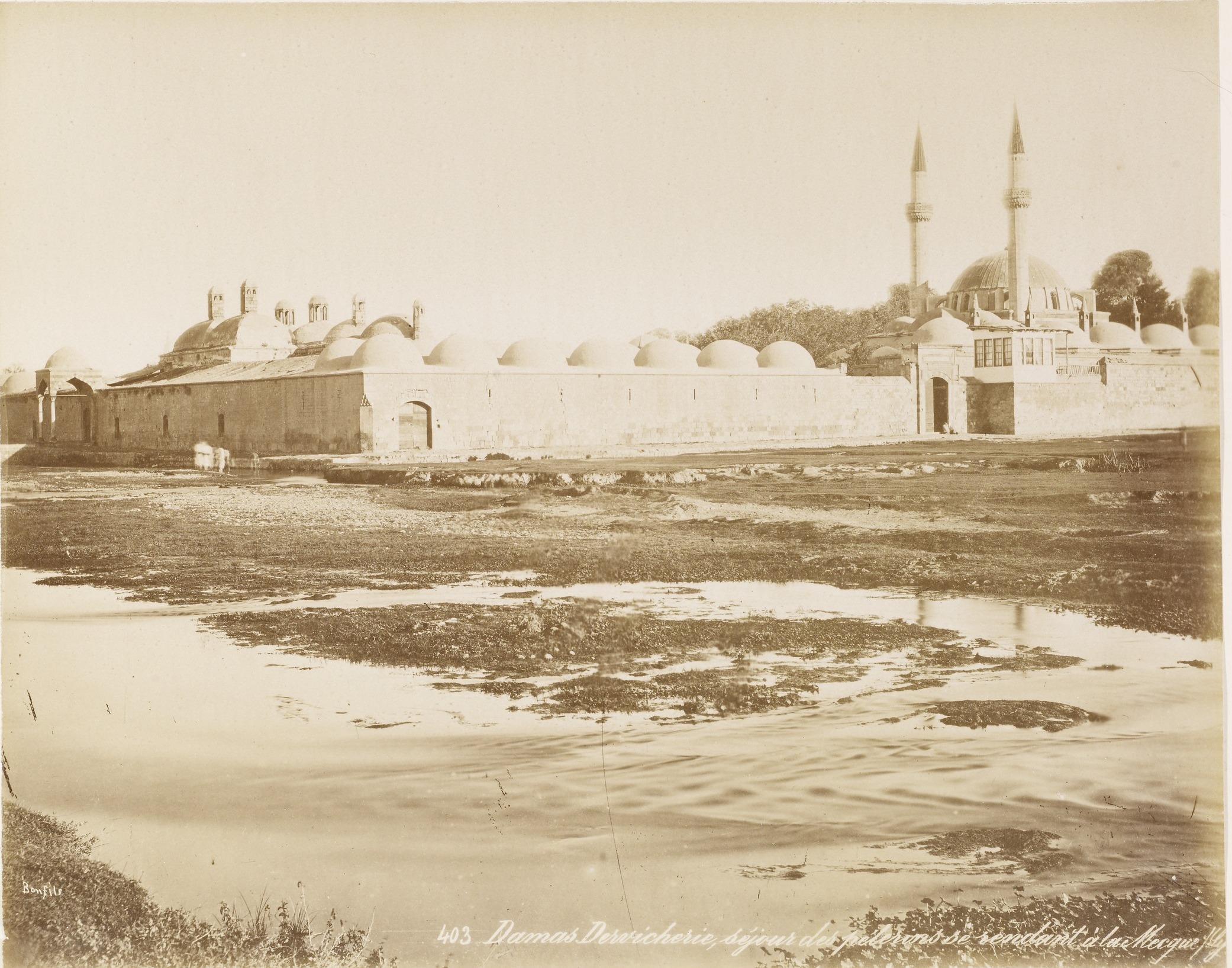 Şam Sultan Selim Camii, Suriye / Felix Bonfils Fotoğrafı / 1870 Civarı