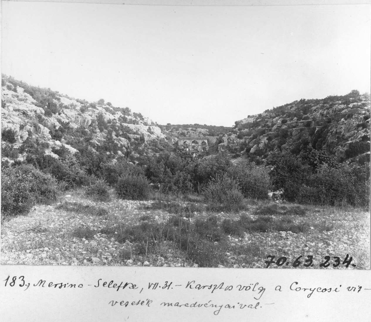 Korykos Su Kemeri ve Bulunduğu Vadi / 1914