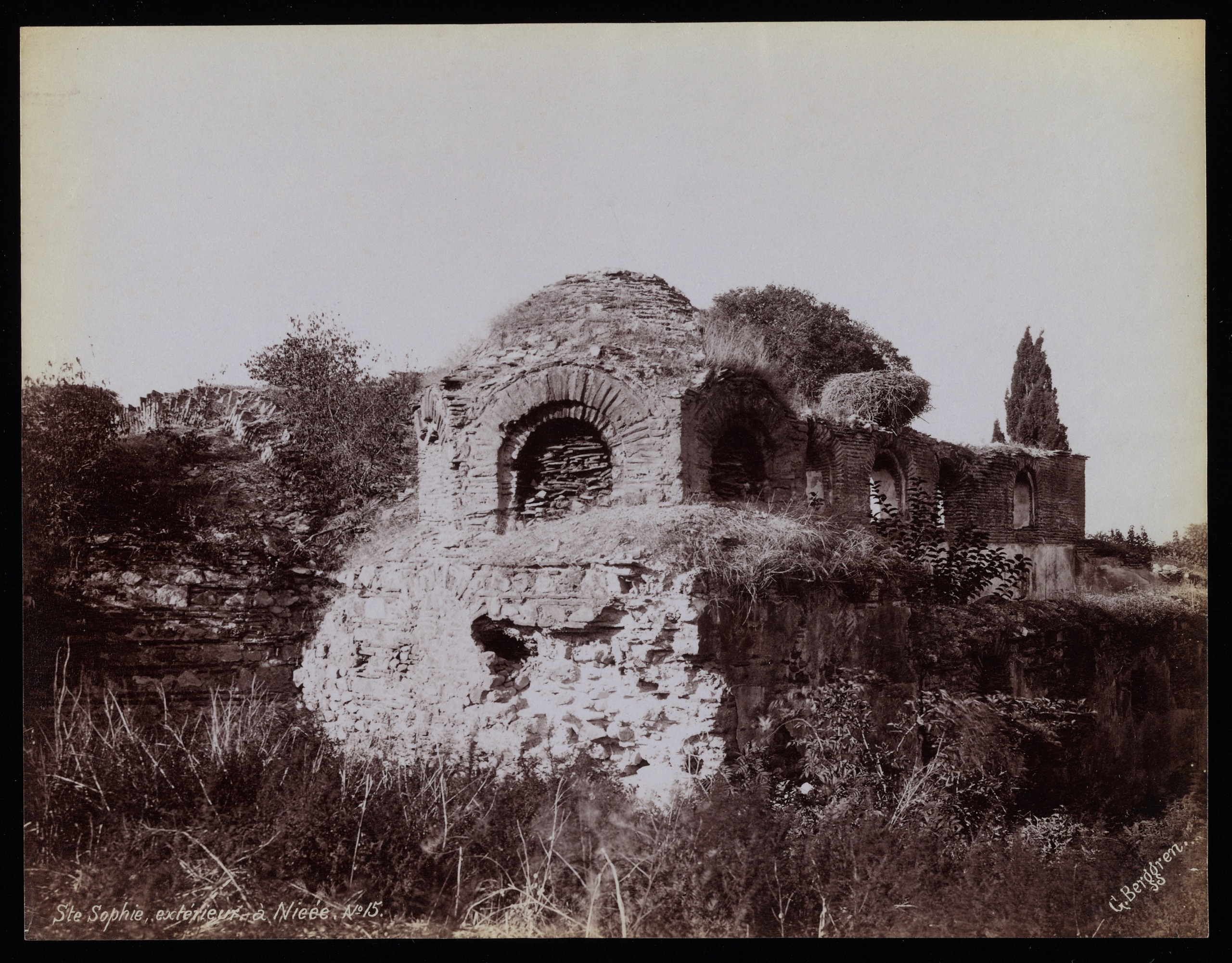 İznik Ayasofyası / 1870'ler / G. Berggren Fotoğrafı