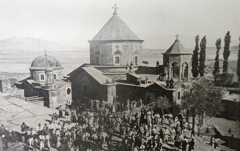 Tomarza: the Holy Mother of God monastery (Source: Hugo Grothe, Meine Vorderasienexpedition 1906 und 1907, Band II, 1912, Leipzig)