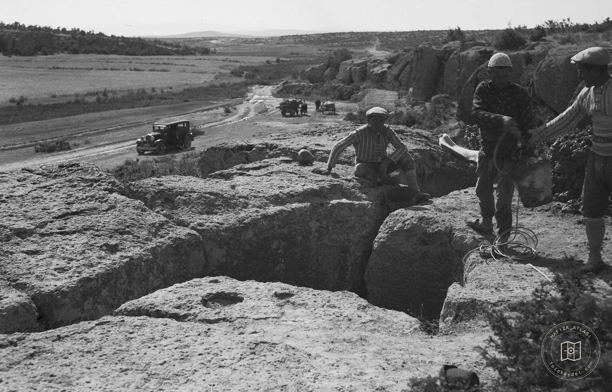 View of Liontas during excavation