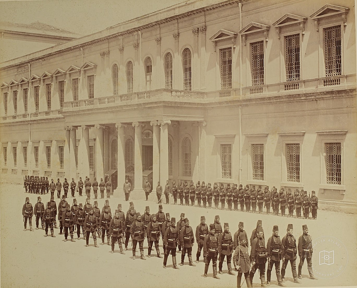 Soldiers That Make Talim in the Front of Mecidiye Winter