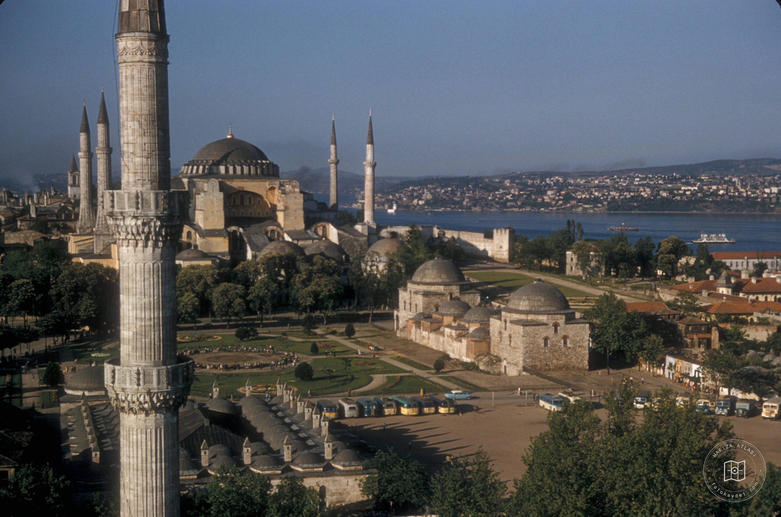Sultan Ahmet Camii Minaresinden Ayasofya Yönü