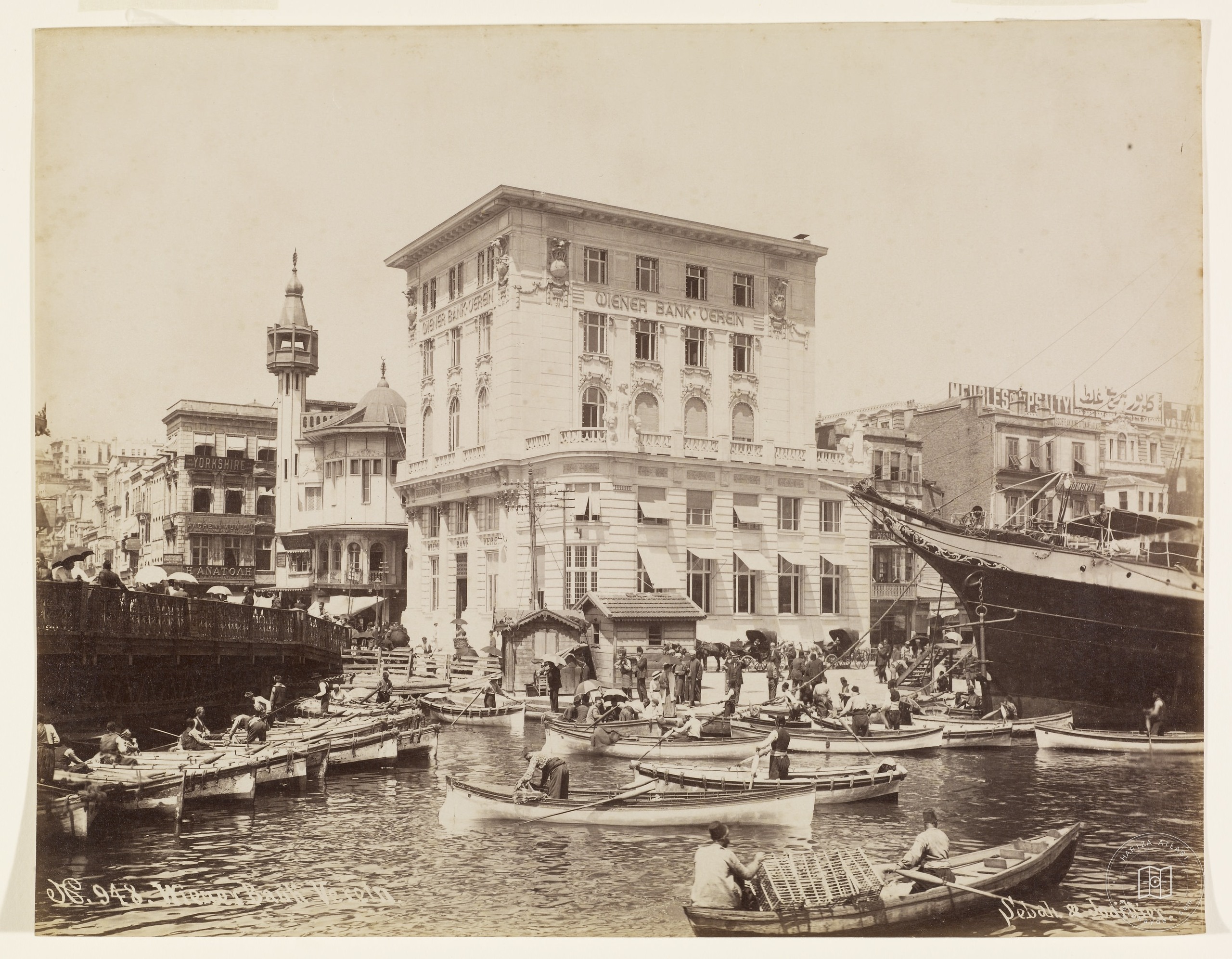 Ziraat Bank Building and Merzifonlu Mosque