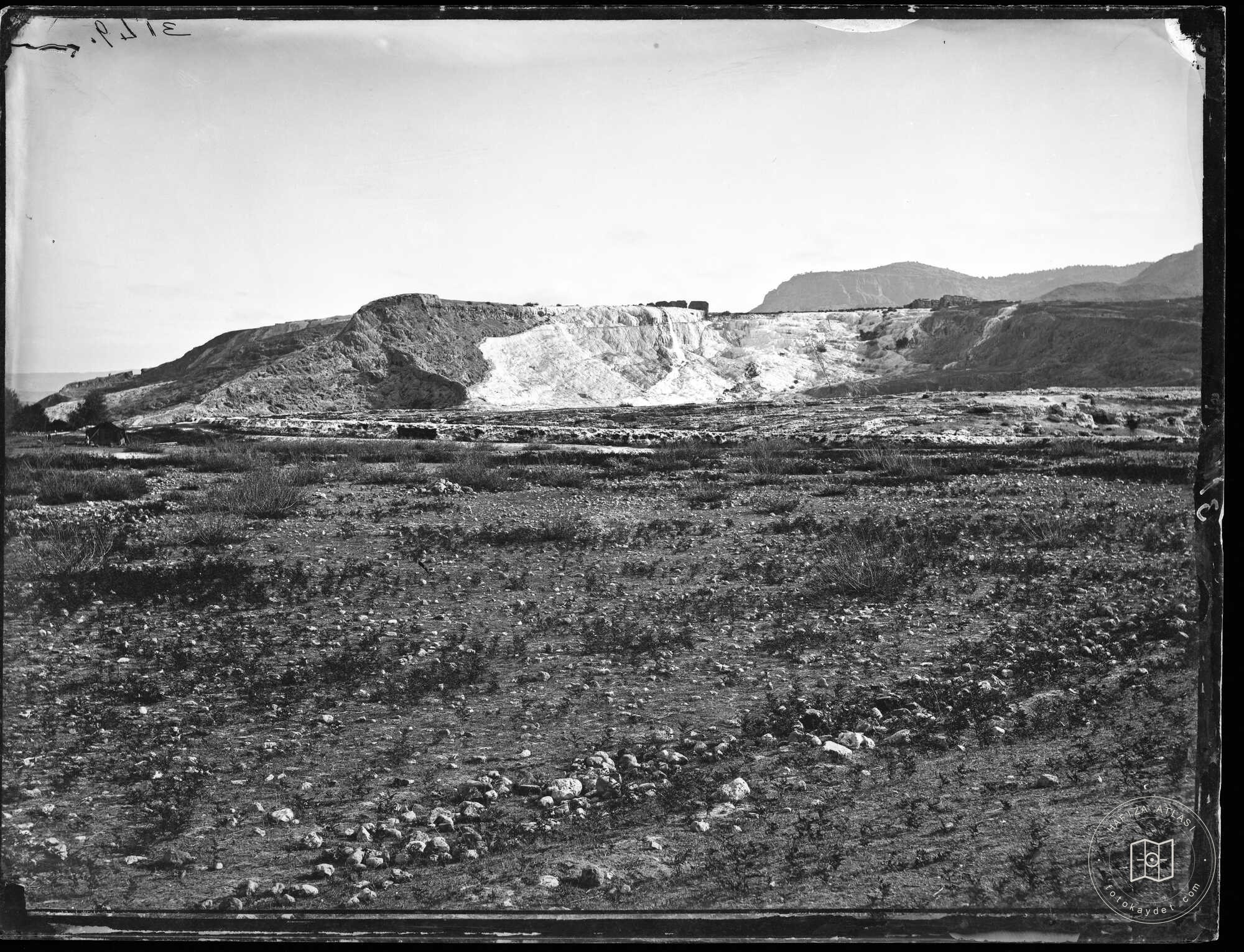 Remote View of Pamukkale Travertines