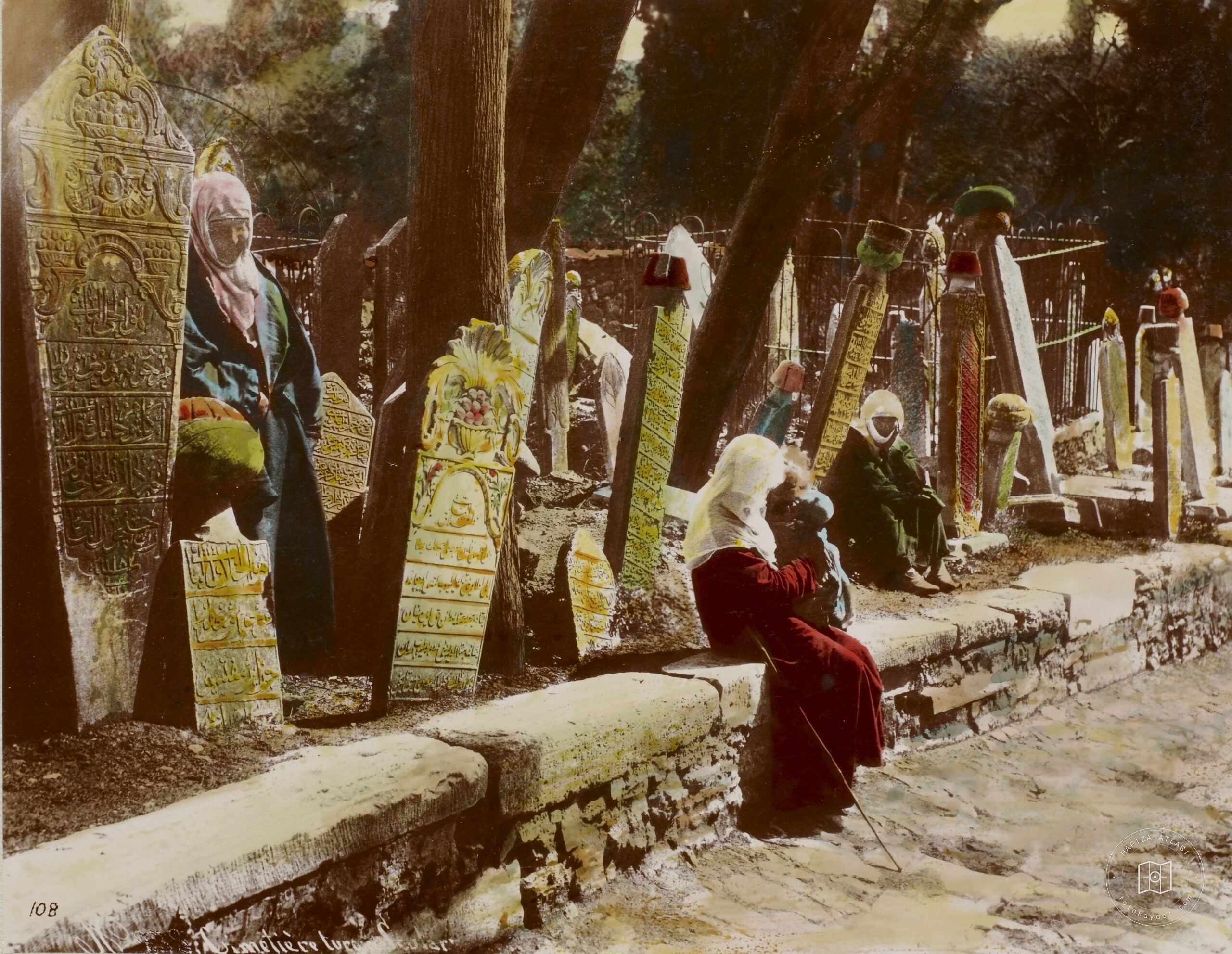 Women in Cemetery