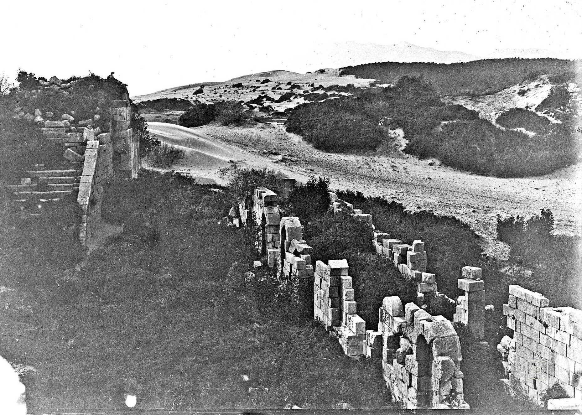 Stage Buildings of Patara Theatre with Harbour Closean Sand Tepe