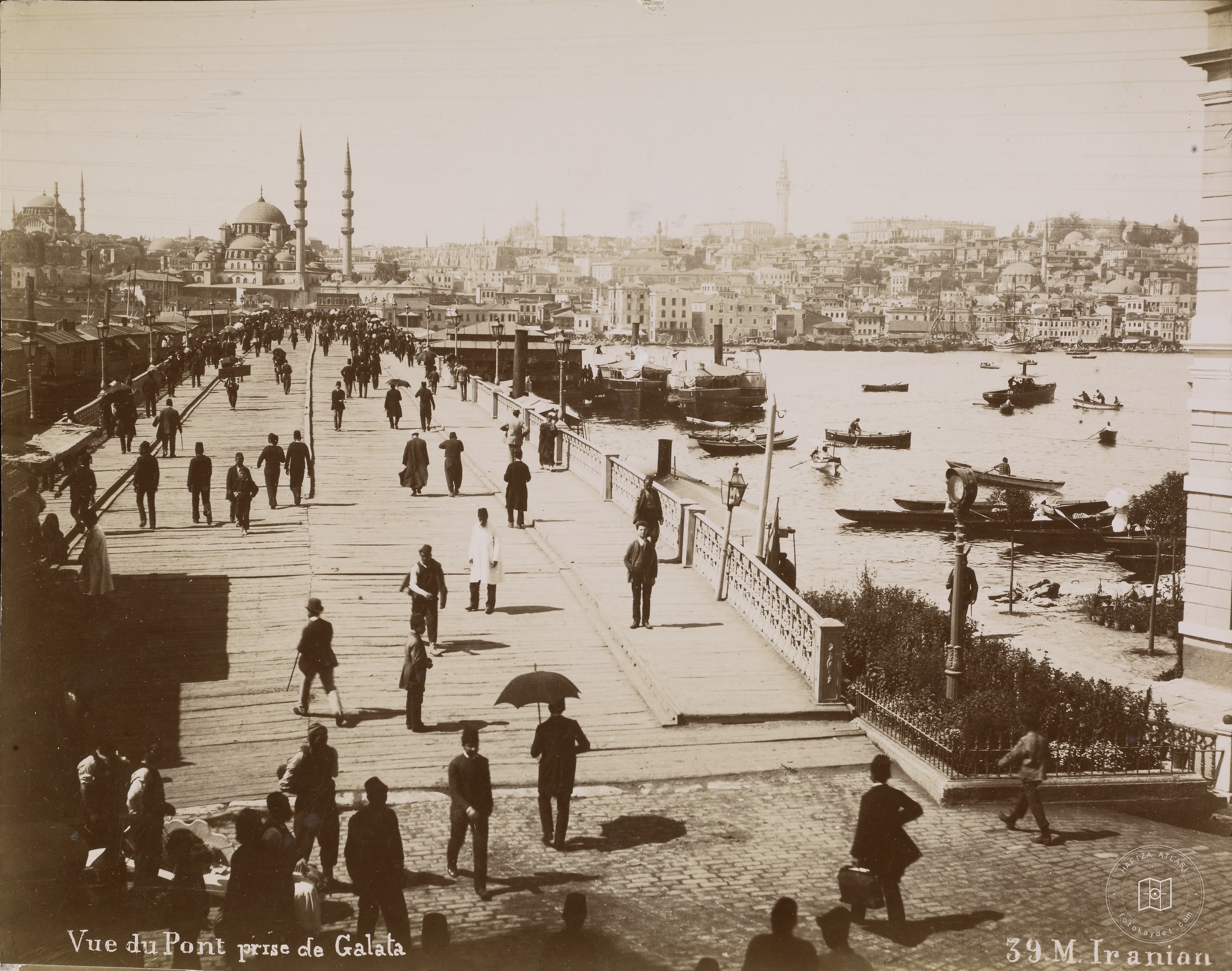 Karaköy By Wood Galata Bridge Superior View