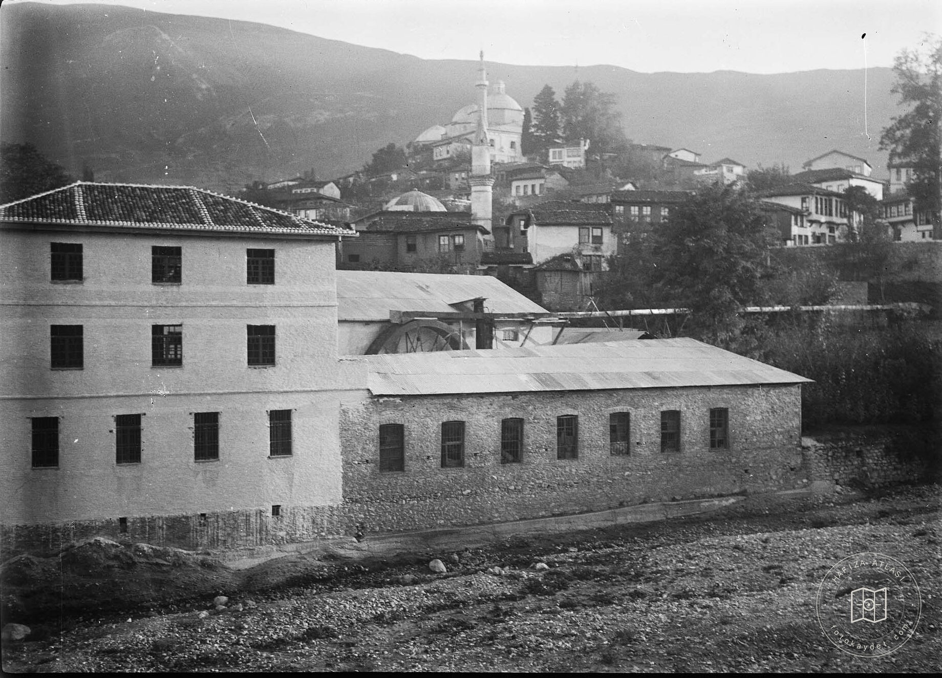 Mill from Gökdere, Square and Green Mosque