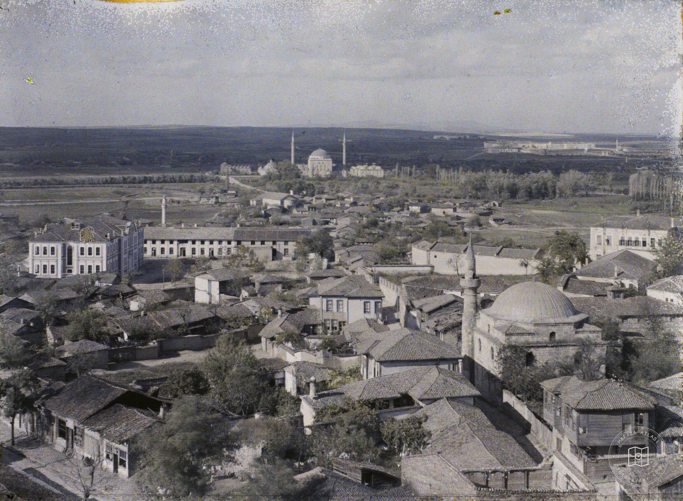 Edirne Saat Kulesi’nden II. Bayezid Külliyesi’ne Bakış
