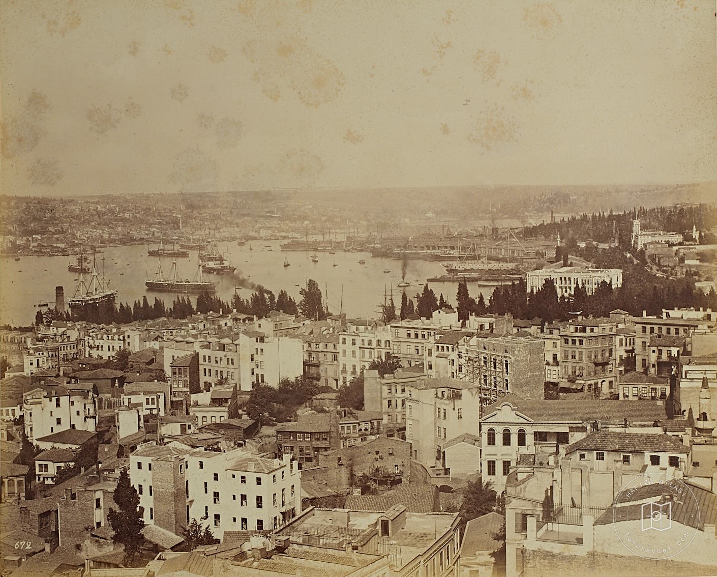 Galata Tower’nden Şişhane, Golden Horn and Bahriye Nezareti
