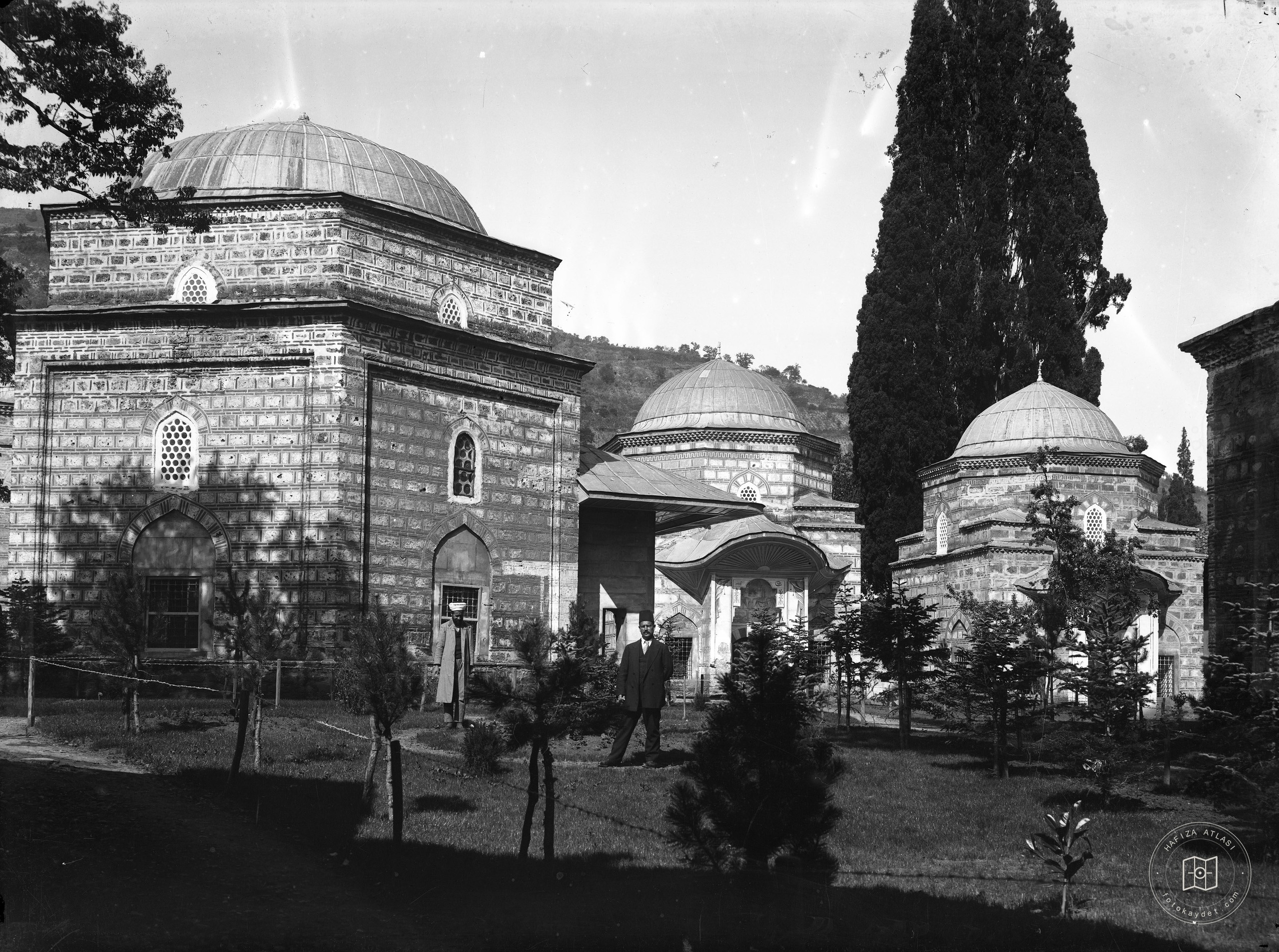 Mahir Tomruk in front of Muradiye Tombs