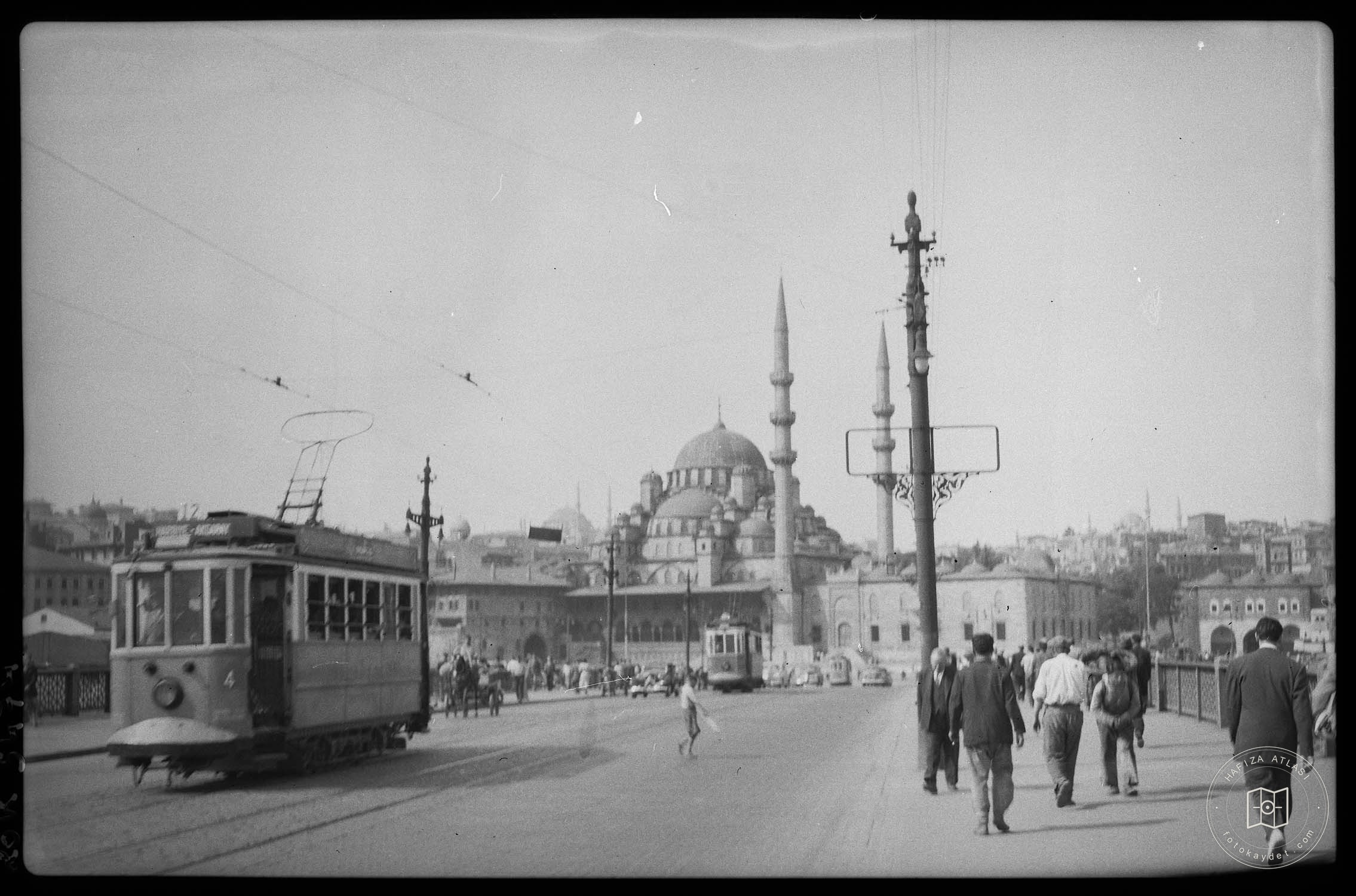 Tram at Galata Bridge