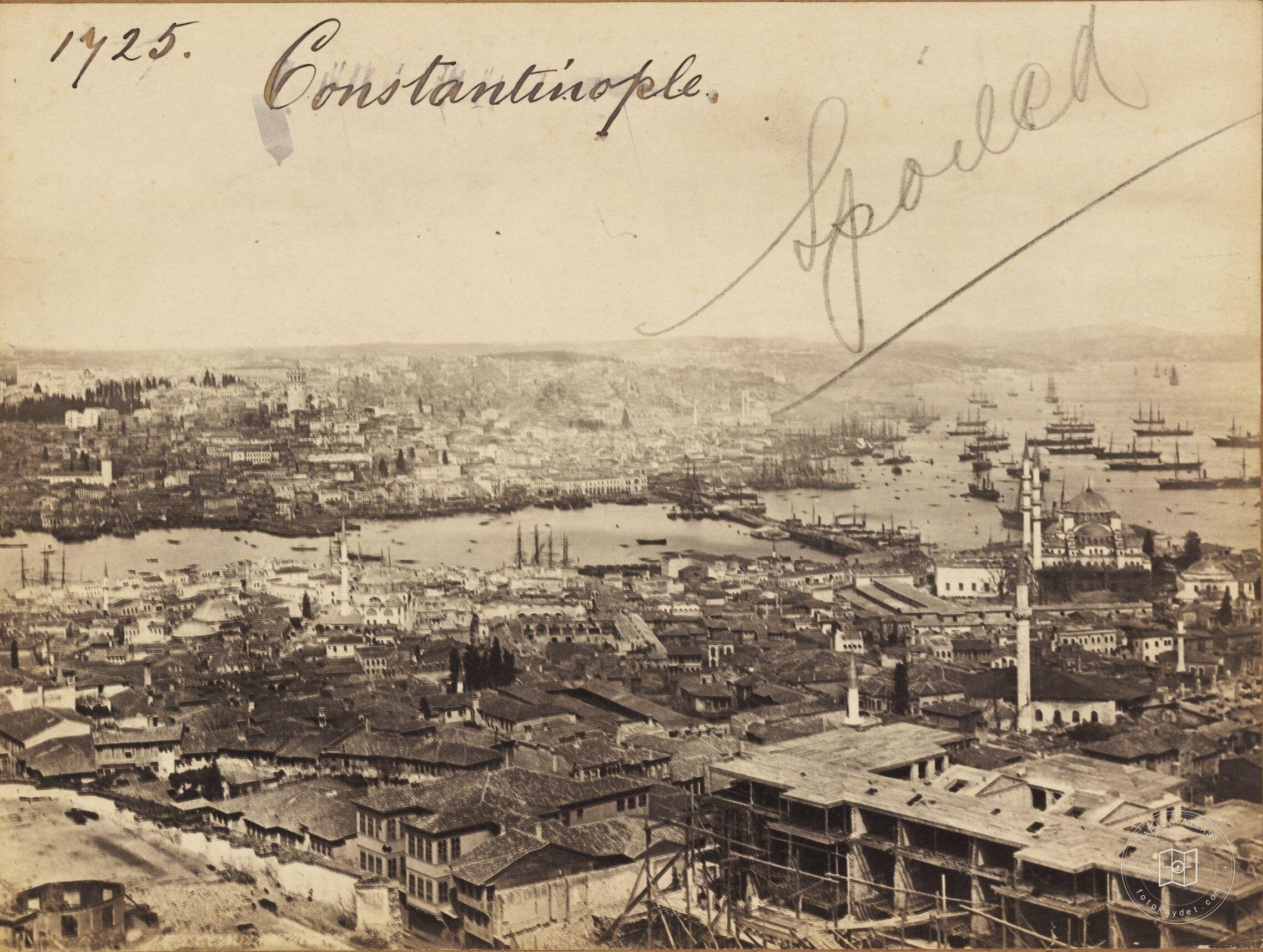 Beyazıt Kulesi’nden Eminönü Yönü ve Ali Paşa Sarayı İnşaatı