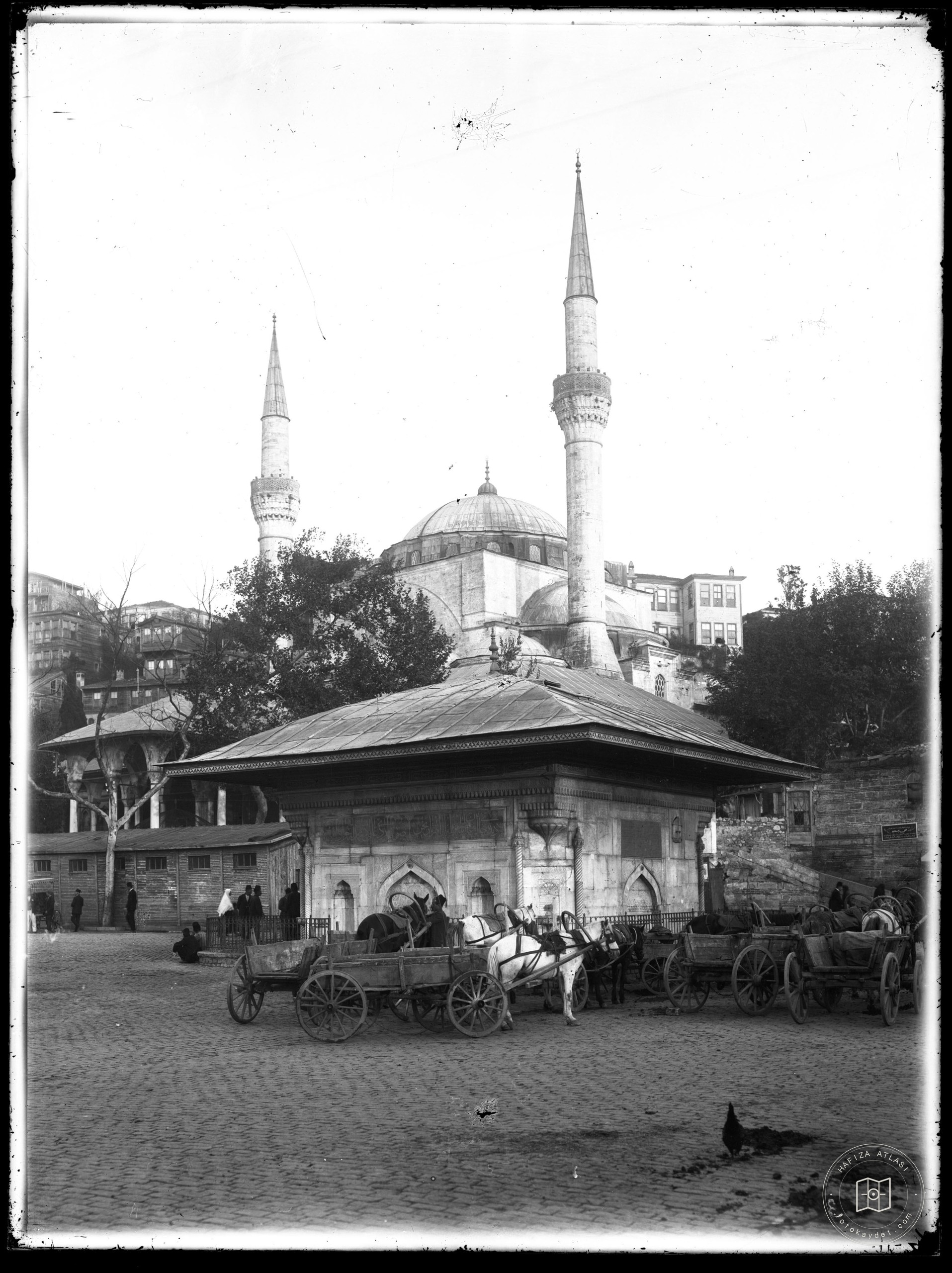 Üsküdar Square III. Ahmed Fountain and Mihrimah Sultan Mosque