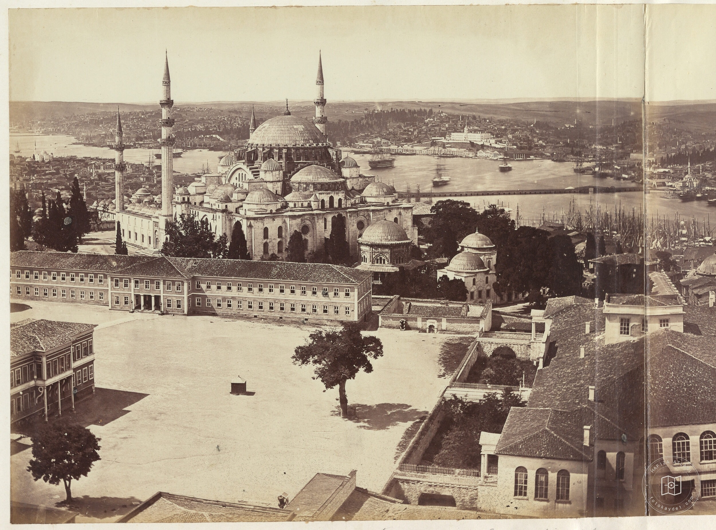 Beyazıt Tower’nden Robertson & Beato Panoraması (1/5) – Süleymaniye Yönü
