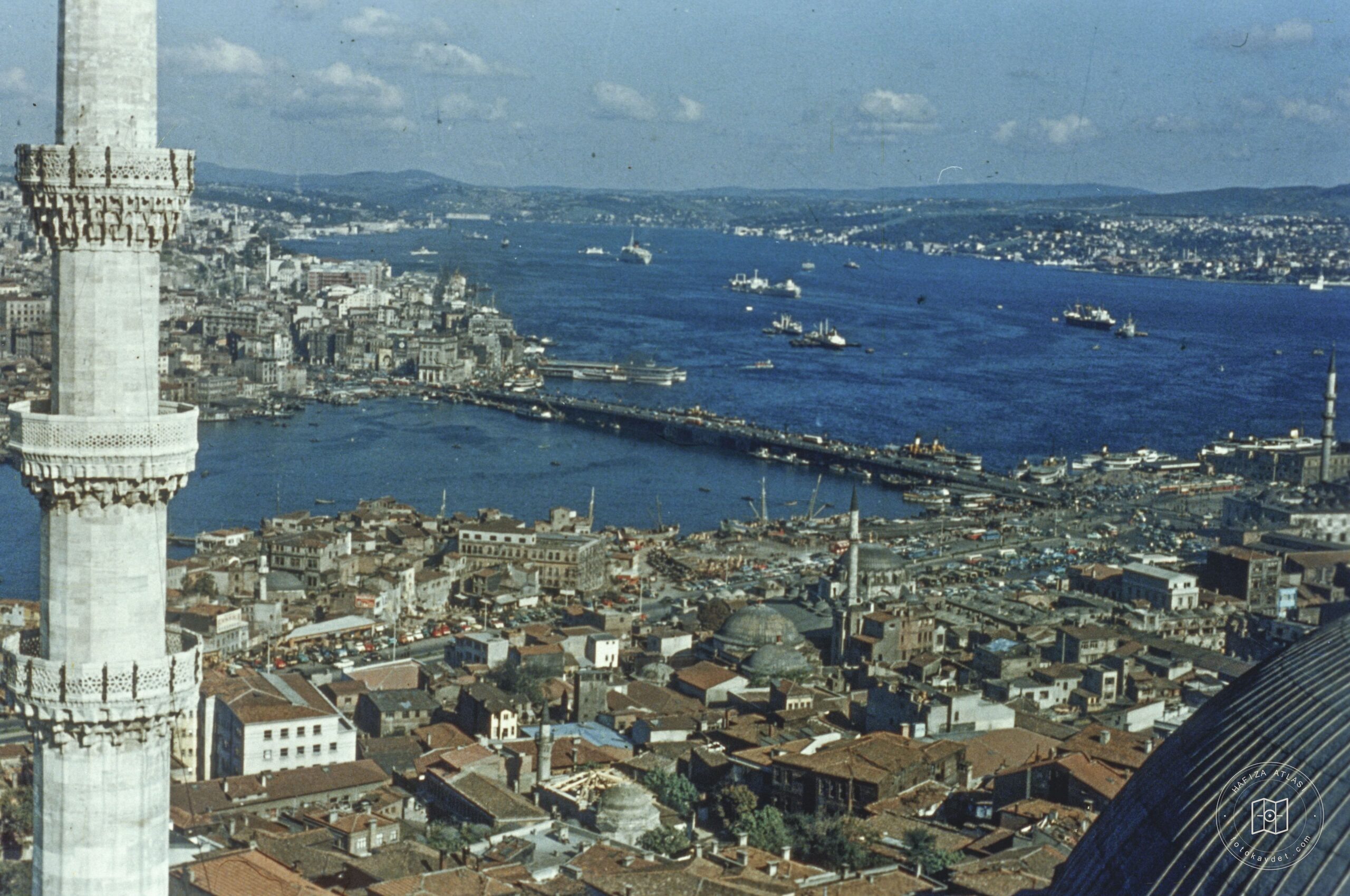 Süleymaniye Camii Minaresi’nden Tahtakale ve Galata Köprüsü