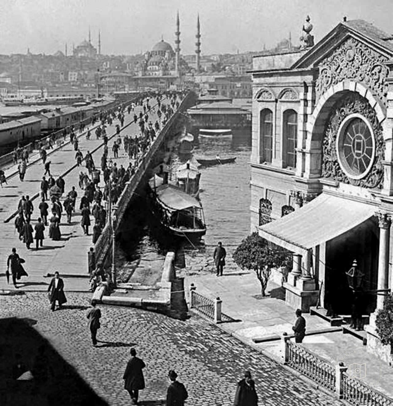 Galata Bridge Karaköy Pillar and Aziziye Karakolu