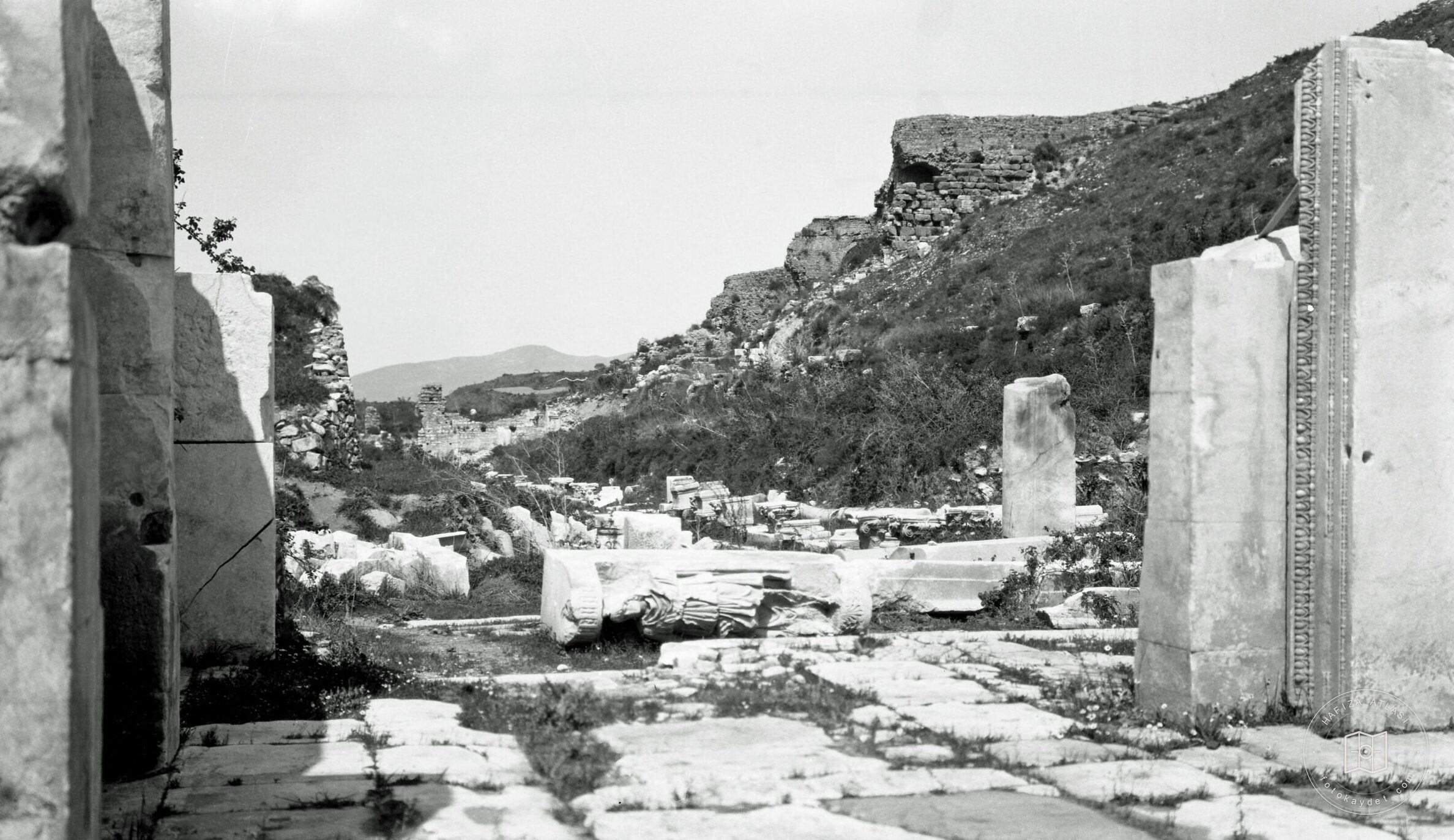 Overview of the East Corridor of Ephesus Lower Agora