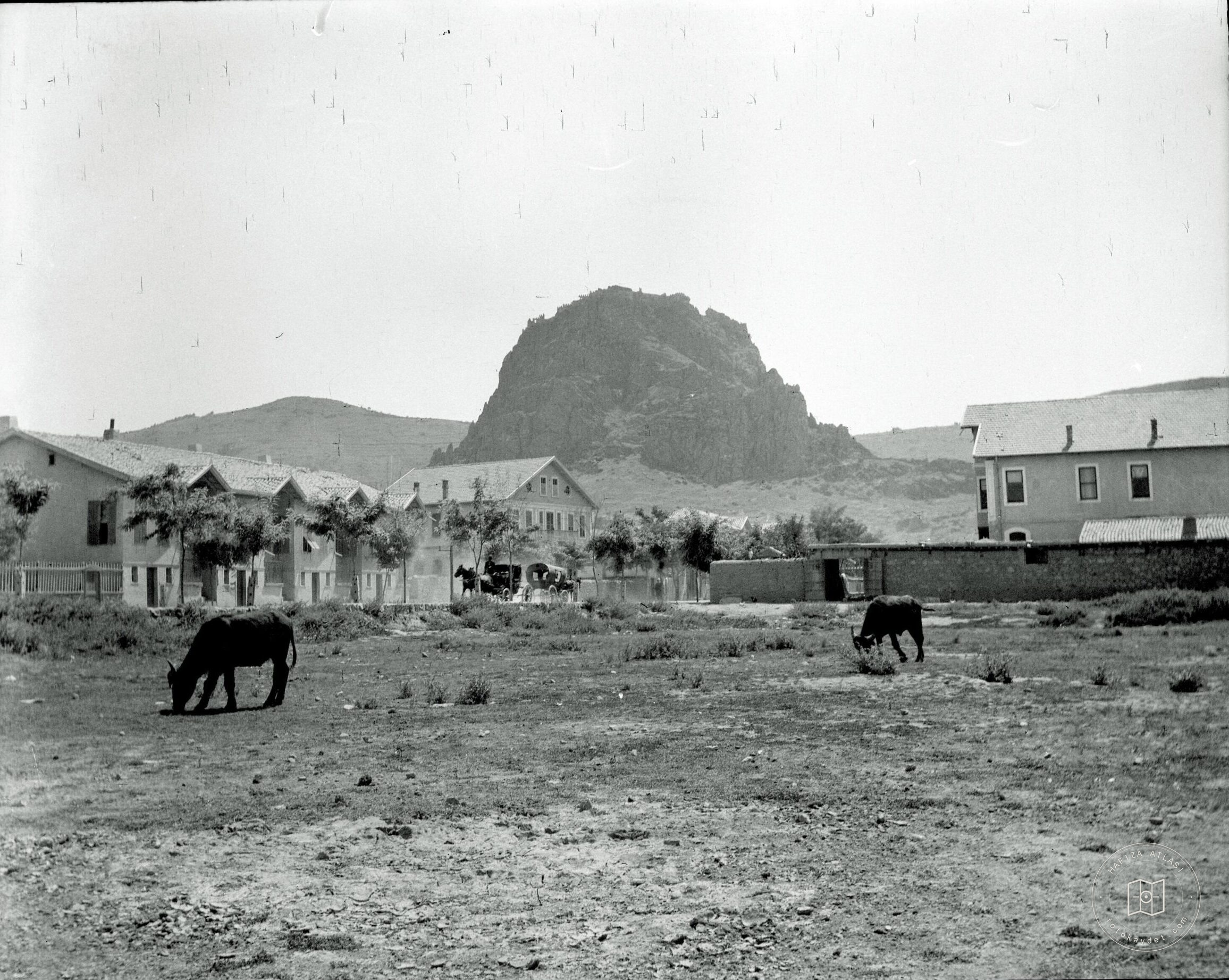 Afyonkarahisar Castle: Appearance from Southeast