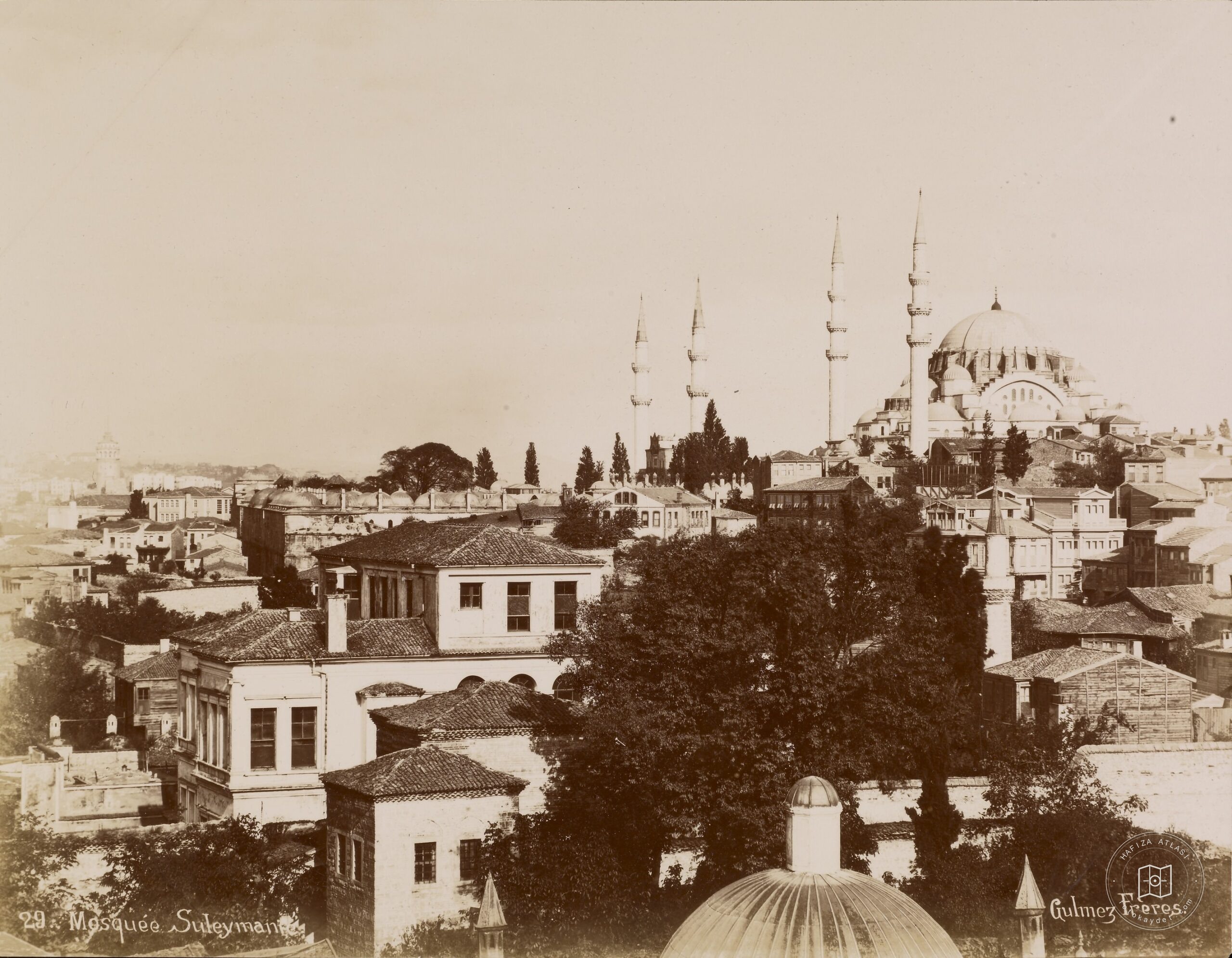 Şehzade Mehmet Camii Minaresi’nden Süleymaniye Camii