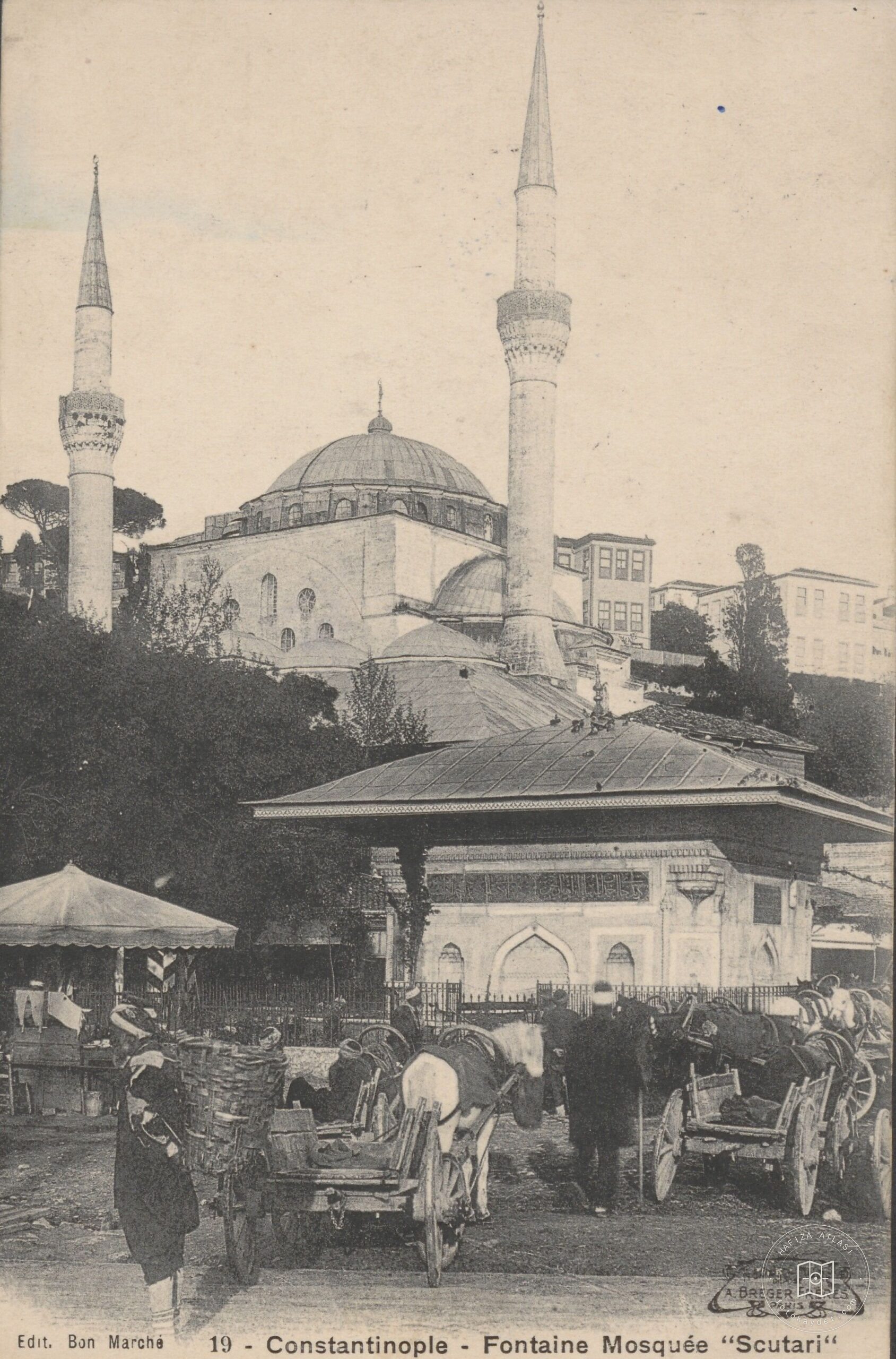 Üsküdar Square Fountain and Mihrimah Sultan Mosque