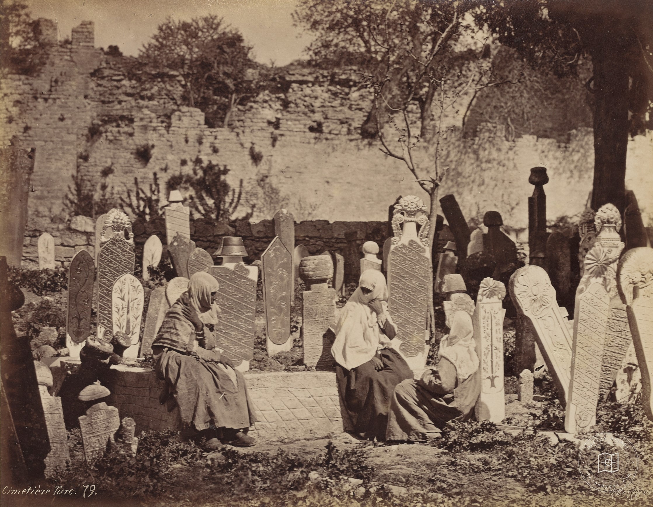 Women in Cemetery