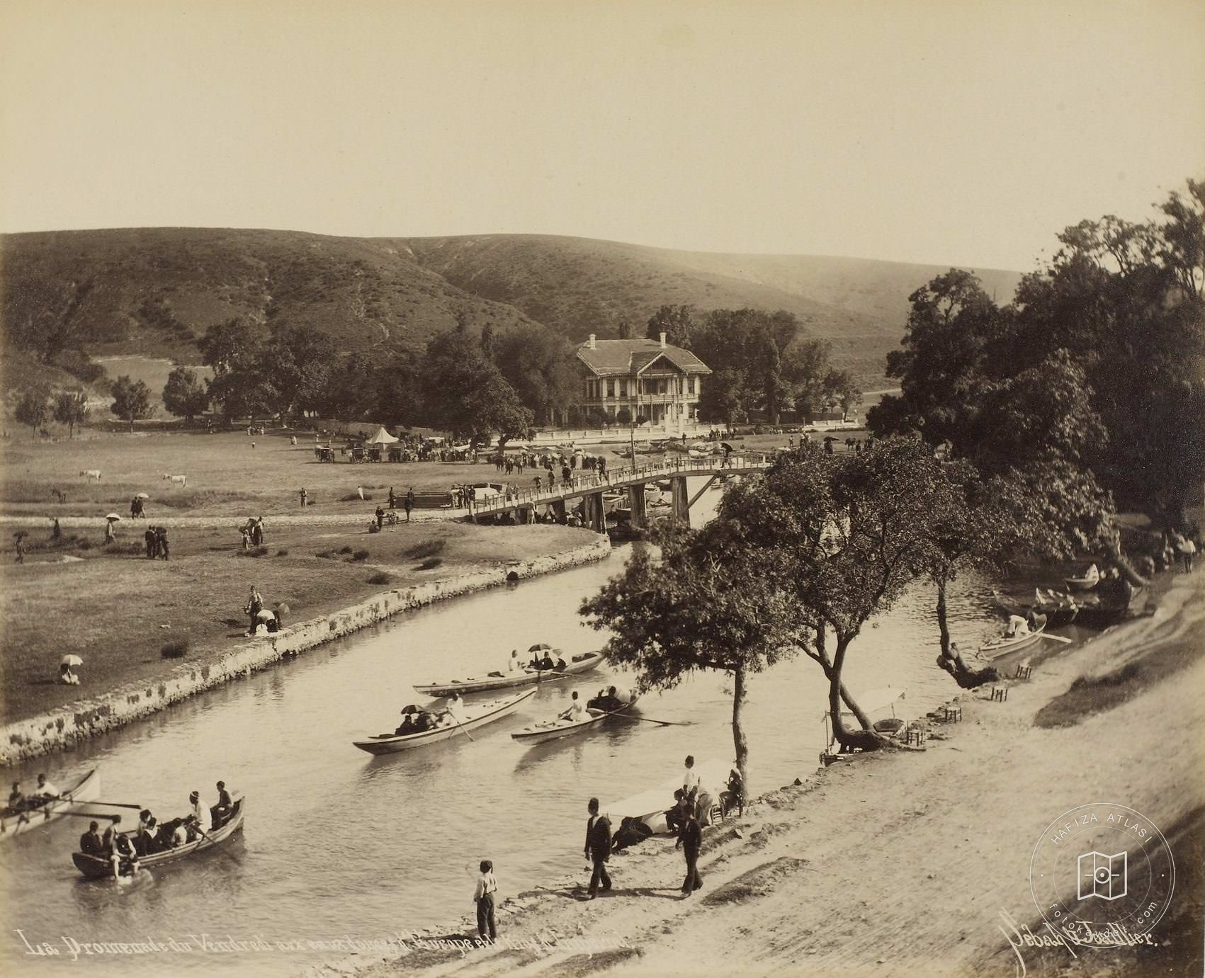 Kağıthane Deresi On Bridge and Imrahor Kasrı
