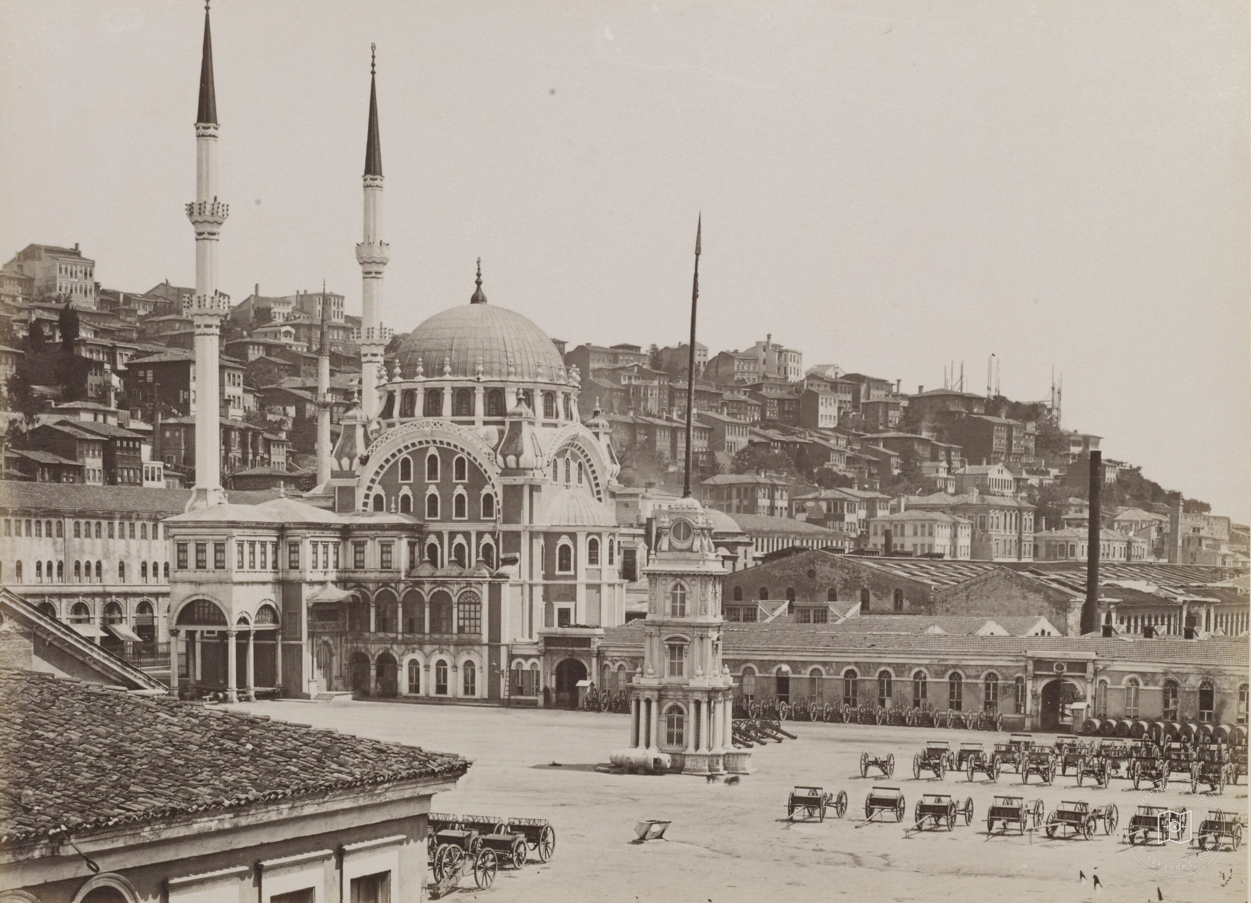 Tophane Clock Tower and Nusretiye Mosque