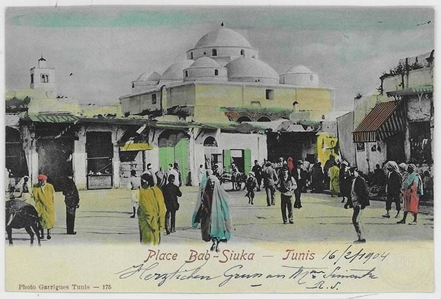 Tunus — Bab Siuka Meydanı ve Sidi Mahrez Camii