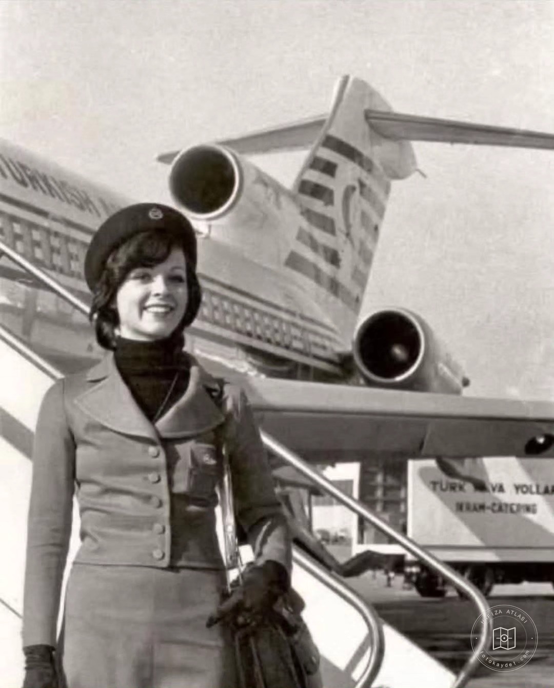 A Turkish Airlines flight attendant, 1973