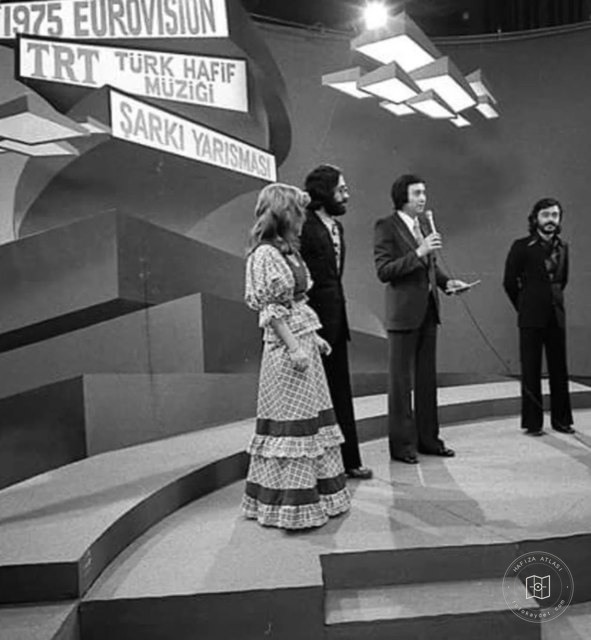 Semiha Yankı and Bülend Özveren at Turkey’s Eurovision selection, 1975