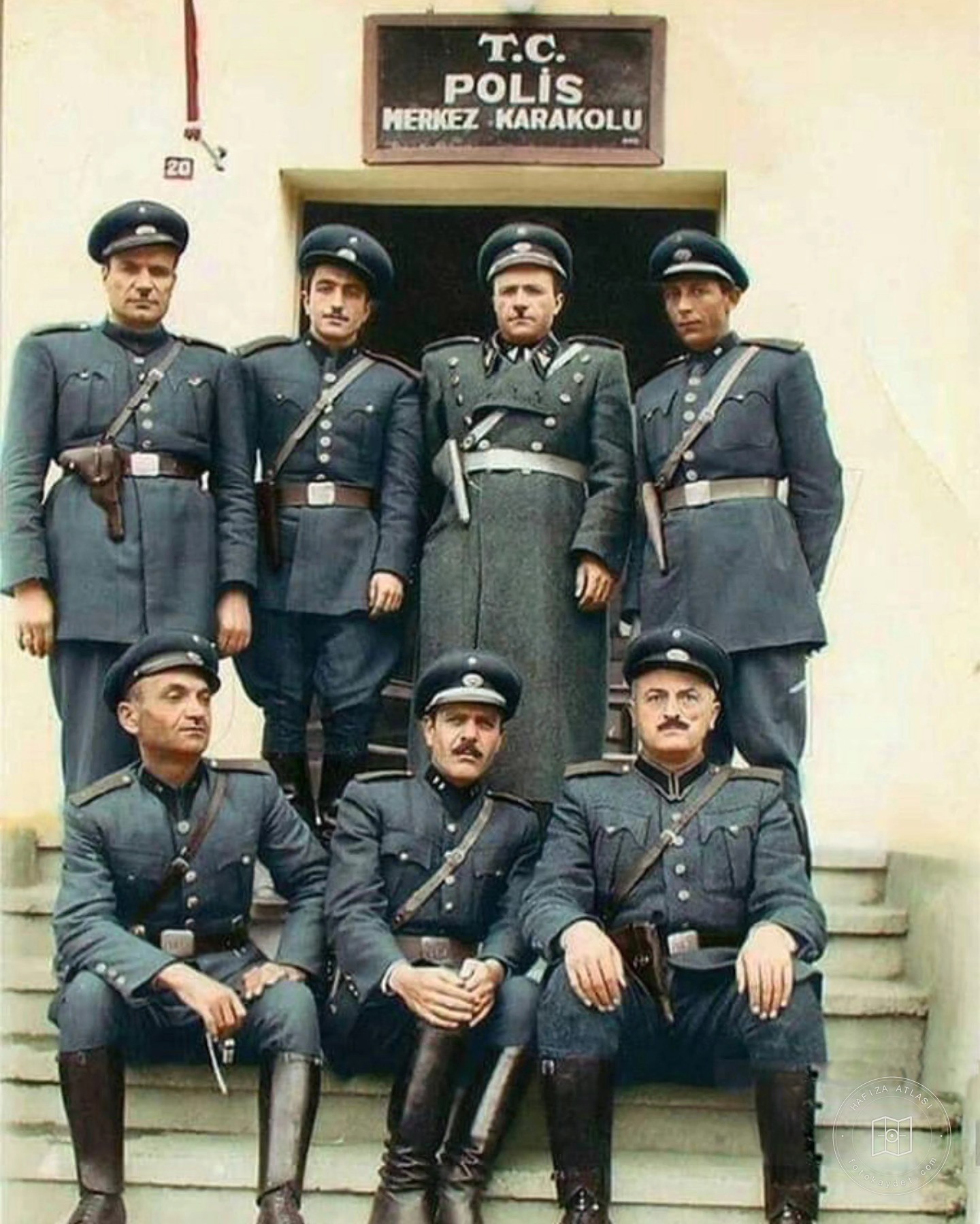 A police station in Istanbul, 1945