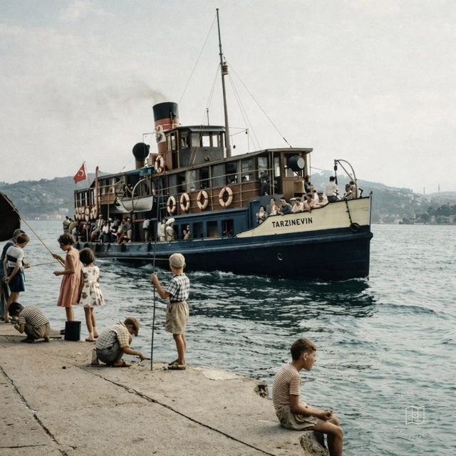 Akıntıburnu açıklarında Tarz-ı Nevin vapuru, 1950’ler