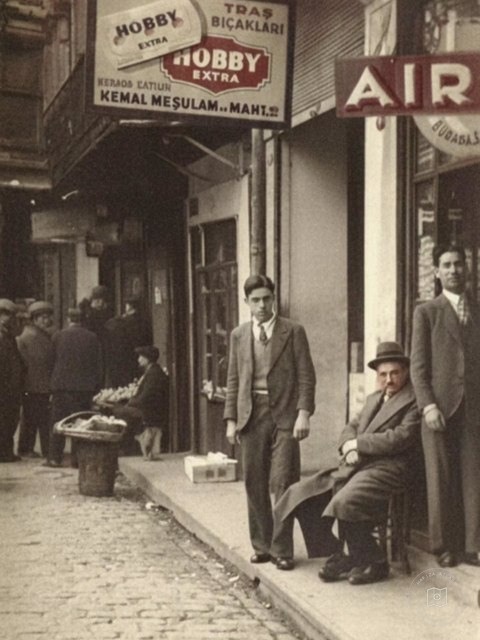 Shopkeepers in Tahtakale, 1954