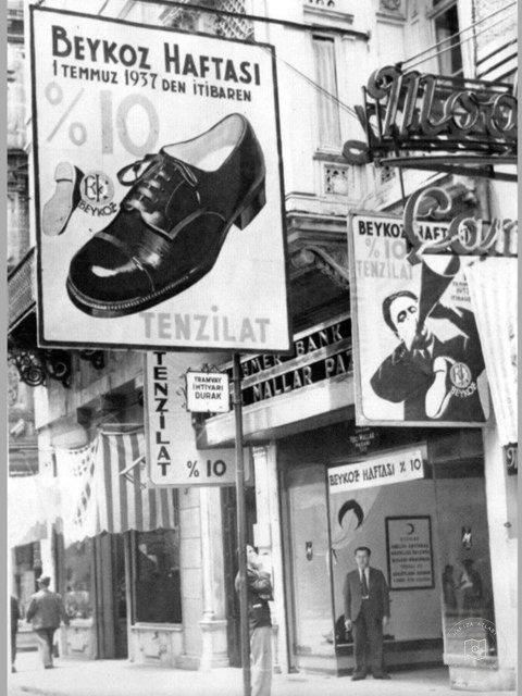 The Sümerbank store in Beyoğlu, 1964