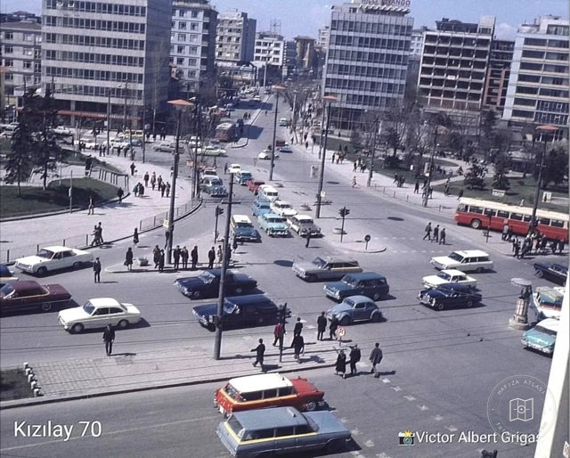 Kızılay Meydanı, Ankara, 1970