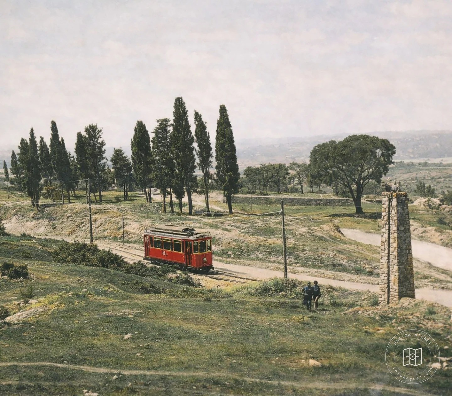 The Kısıklı tram, Üsküdar, 1940s