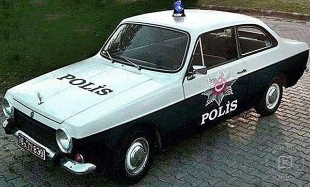 An Anadol police car, 1970s