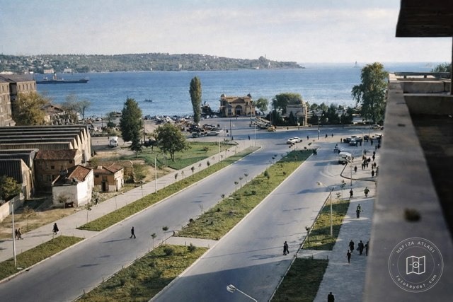 Beşiktaş from Barbaros Boulevard, 1960